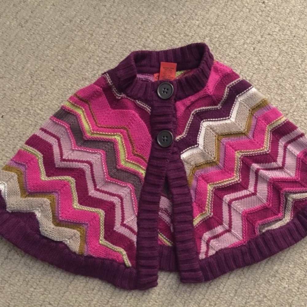 Missoni + Target  Girls Sweater Cape 4T - NWT  -